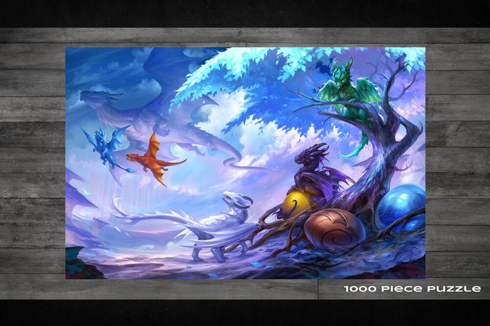 Baby Dragons Circle of Life 1000 Piece Puzzle