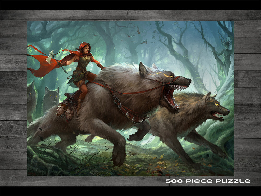 Dark Red Riding hood 500 Piece Puzzle